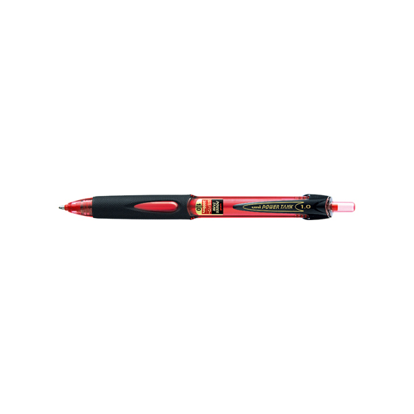 三菱鉛筆 油性ボールペン 加圧ボールペン パワータンク インク色 赤 ボール径1.0mm