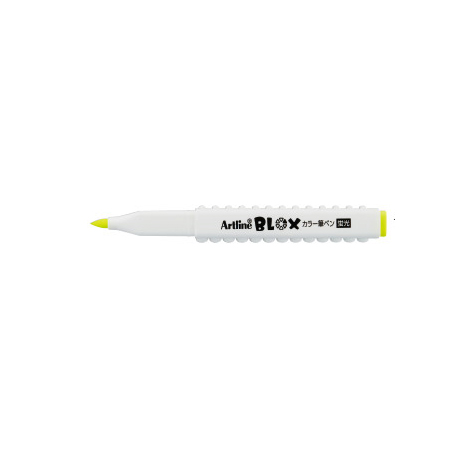 シャチハタ BLOX カラー筆ペン 蛍光 イエロー KTX-FF-Y
