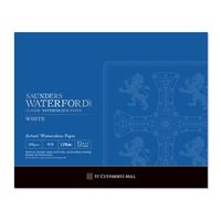 WATERFORD ウォーターフォード 水彩紙 コットン100％ 300g/m2 中目 ホワイト ブロック F3 (273×220mm) 12枚とじ EHB-F3