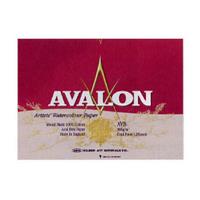AVALON アヴァロン 水彩紙 コットン100％ 300g/m2 中目 ブロック F8 (455×380mm) 12枚とじ AVB-F8
