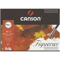 CANSON キャンソン フィゲラス 油彩画用紙 290g/m2 荒目 F4サイズ 24×33cm パッド 10枚入り