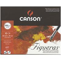 CANSON キャンソン フィゲラス 油彩画用紙 290g/m2 荒目 F6サイズ 33×41cm パッド 10枚入り