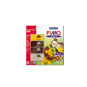 FIMO フィモ ミニセット 動物園の動物 8024-39L2
