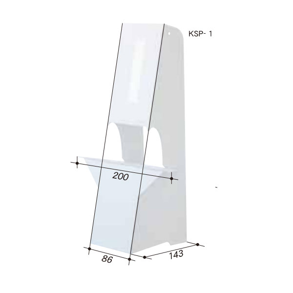 簡単・便利 組立式 紙スタンド A2・B3サイズ対応 10枚入 KSP-1