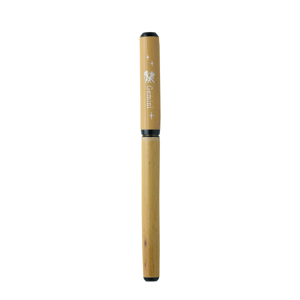 あかしや 天然竹筆ペン 双子座 透明ケース 2700MP-15
