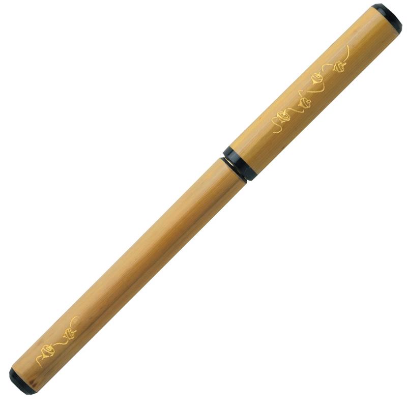 あかしや 天然竹筆ペン 独楽 透明ケース 2700MP-35
