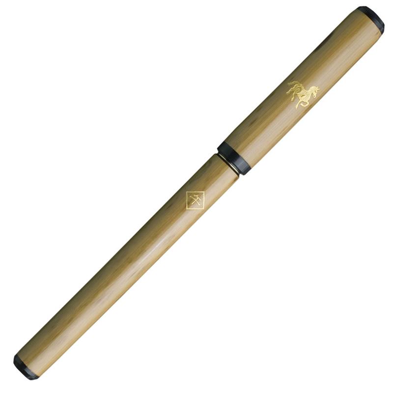 あかしや 天然竹筆ペン 午 透明ケース 2700MP-7