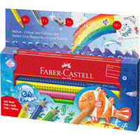 Faber-Castell ファーバーカステル Red-range ジャンボグリップ イン・ザ・シー 色鉛筆 6色セット