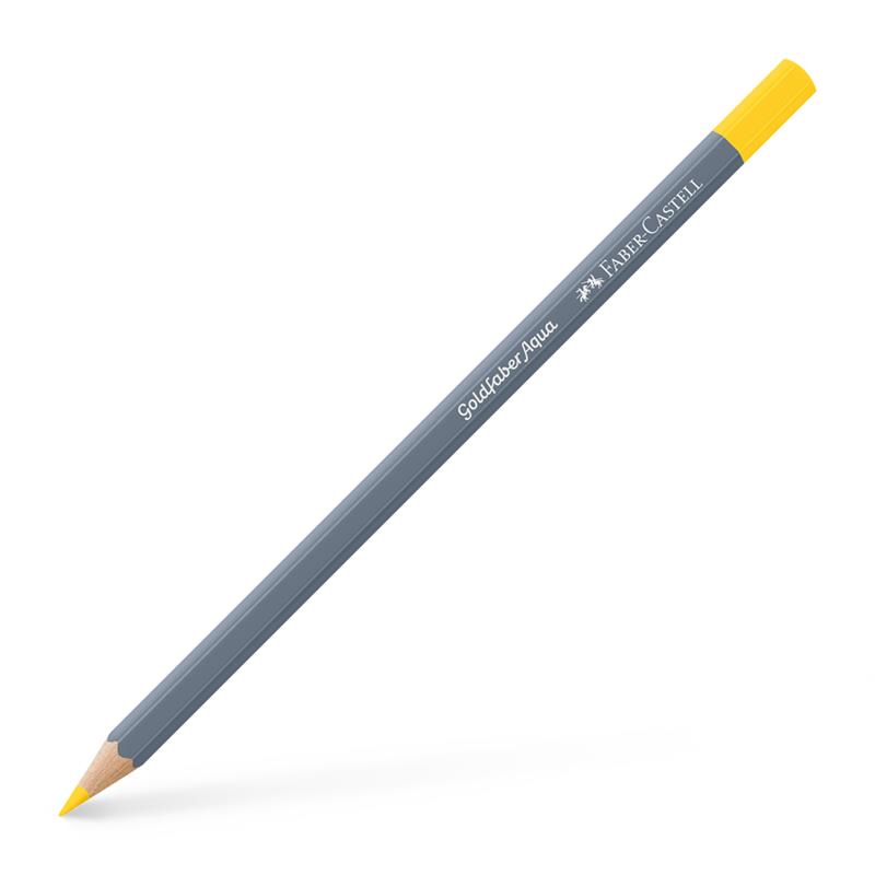 【1ダース】 Faber-Castell ファーバーカステル ゴールドファーバーアクア水彩色鉛筆 105 カドミウムイエローレモン