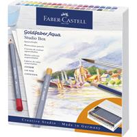 Faber-Castell ファーバーカステル ゴールドファーバー アクア 水彩色鉛筆セット 38色 スタジオボックス