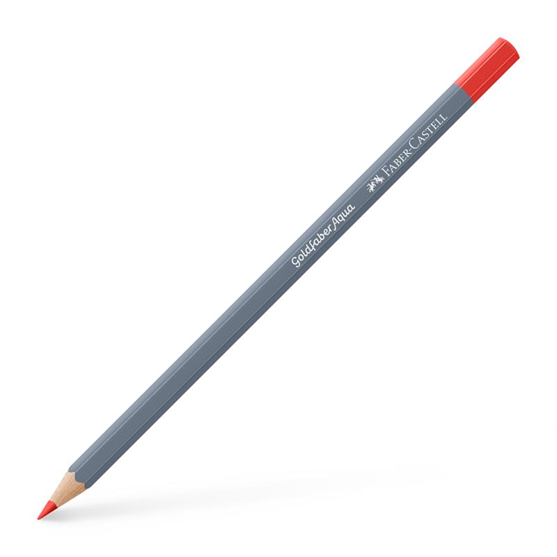 【1ダース】 Faber-Castell ファーバーカステル ゴールドファーバーアクア水彩色鉛筆 118 スカーレットレッド