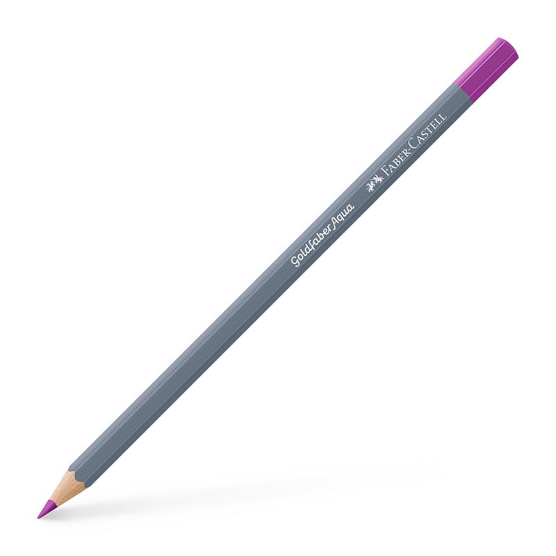 【1ダース】 Faber-Castell ファーバーカステル ゴールドファーバーアクア水彩色鉛筆 125 ミドルパープルピンク