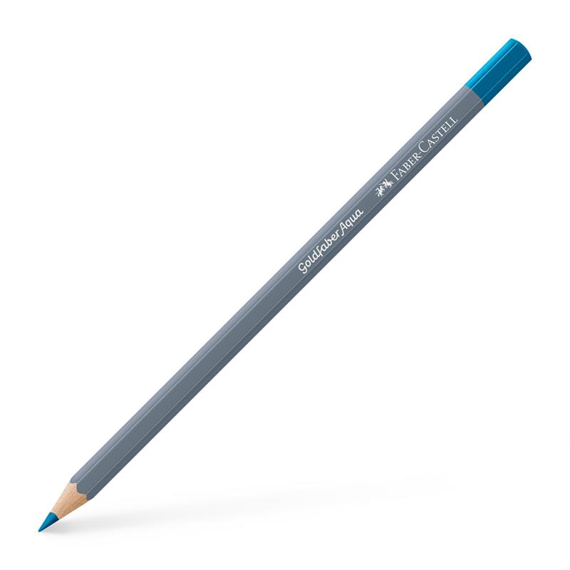 【1ダース】 Faber-Castell ファーバーカステル ゴールドファーバーアクア水彩色鉛筆 153 コバルトターコイズ