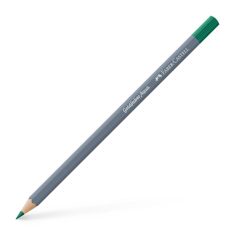 【1ダース】 Faber-Castell ファーバーカステル ゴールドファーバーアクア水彩色鉛筆 162 ライトフタログリーン