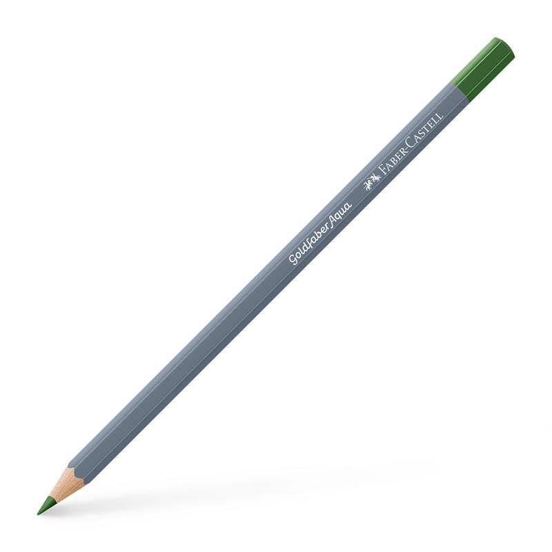 【1ダース】 Faber-Castell ファーバーカステル ゴールドファーバーアクア水彩色鉛筆 167 パーマネントグリーンオリーブ