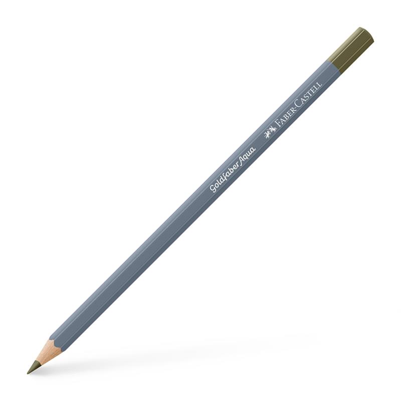 【1ダース】 Faber-Castell ファーバーカステル ゴールドファーバーアクア水彩色鉛筆 173 オリーブグリーンイエローウィッシュ