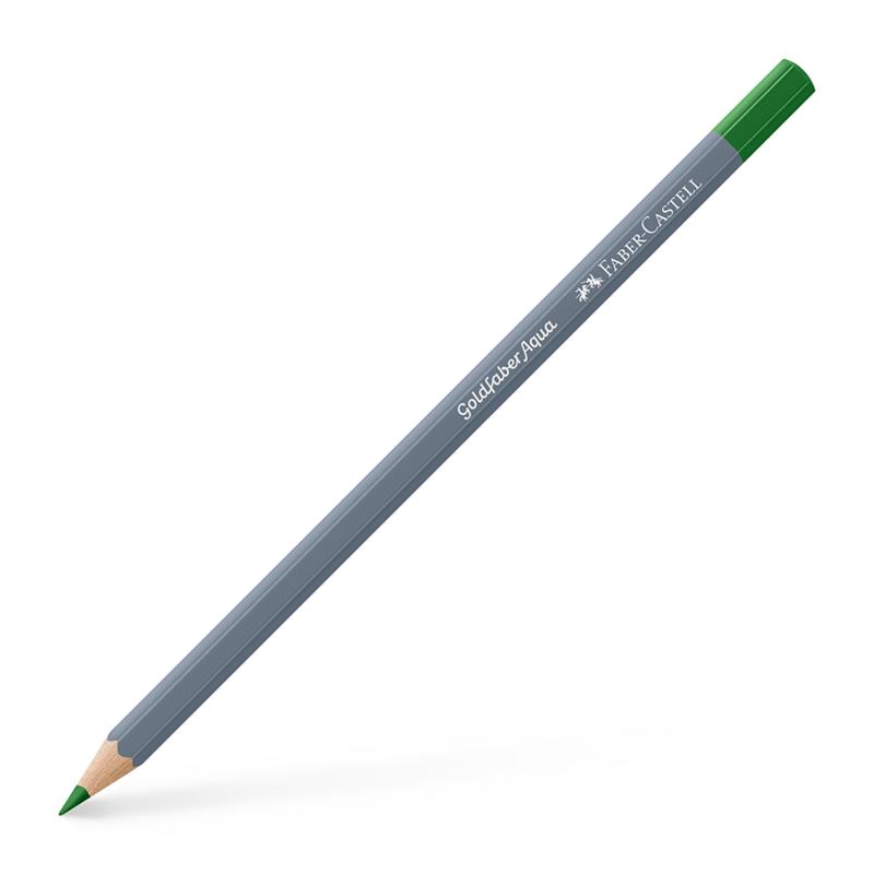 【1ダース】 Faber-Castell ファーバーカステル ゴールドファーバーアクア水彩色鉛筆 266 パーマネントグリーン