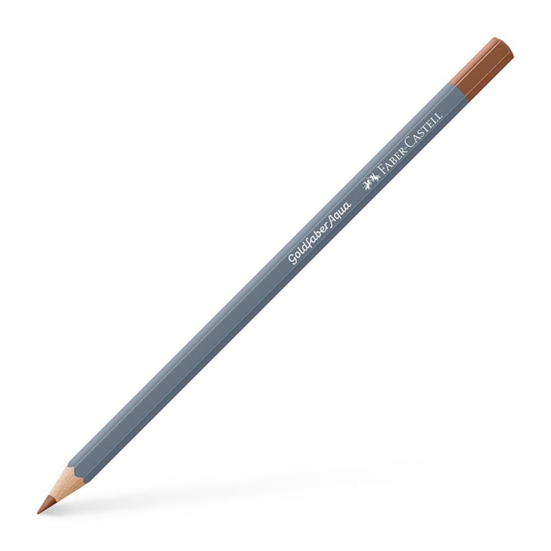 【1ダース】 Faber-Castell ファーバーカステル ゴールドファーバーアクア水彩色鉛筆 283 バーントシエナ