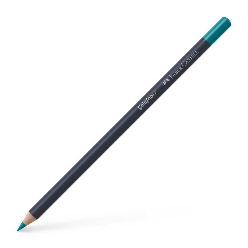 【1ダース】 Faber-Castell ファーバーカステル ゴールドファーバー色鉛筆 154 ライトコバルトターコイズ