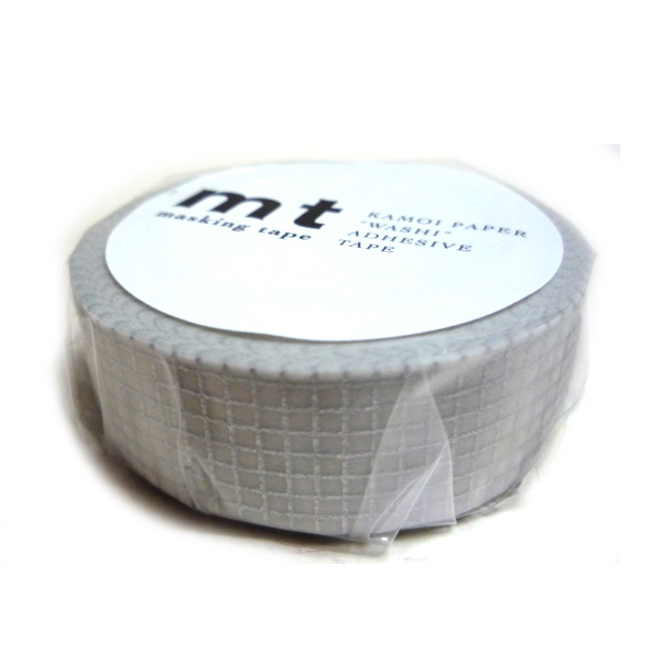mt マスキングテープ 1P 方眼・銀 15mm幅×10m巻 【廃番】