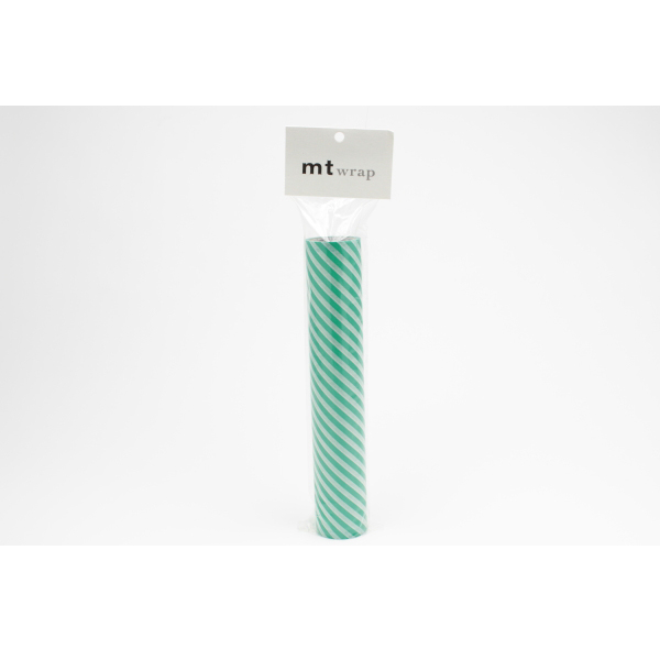 mt wrap ストライプ・グリーン (詰め替え用) 標準サイズ (230mm×5mm)