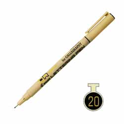 レタリングペン 20 ブラック
