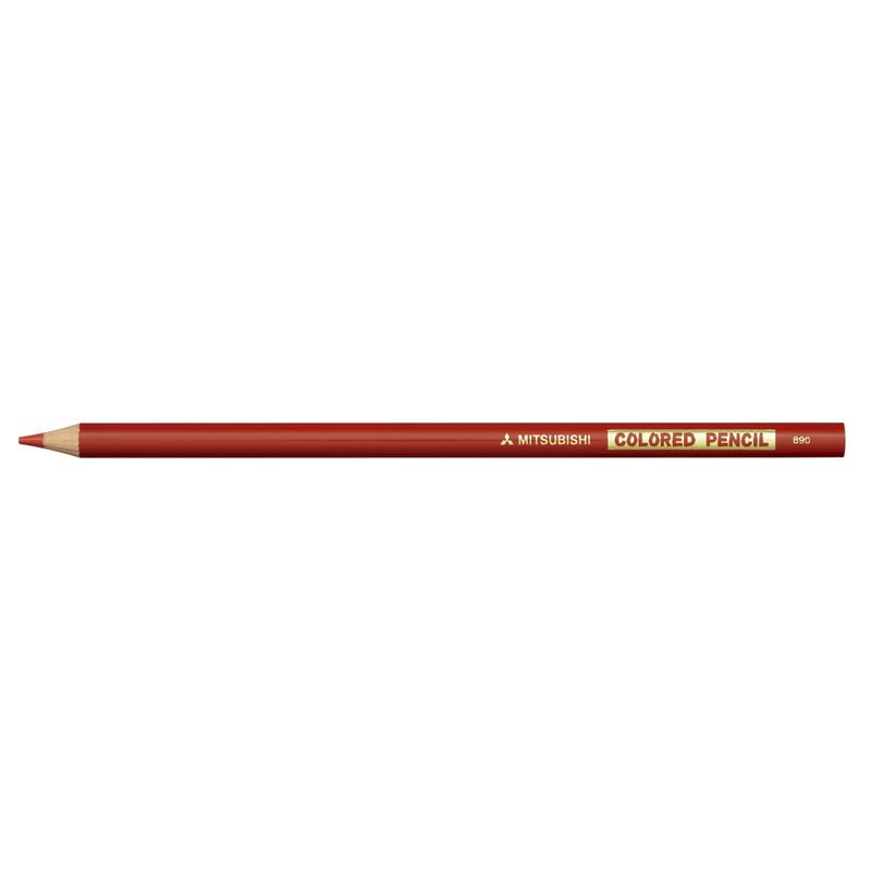 三菱鉛筆 色鉛筆 890 しゅいろ 12本(1ダース)