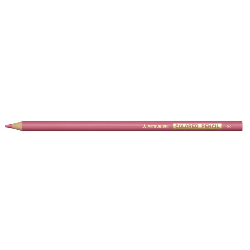 三菱鉛筆 色鉛筆 890 ピンク 12本(1ダース)