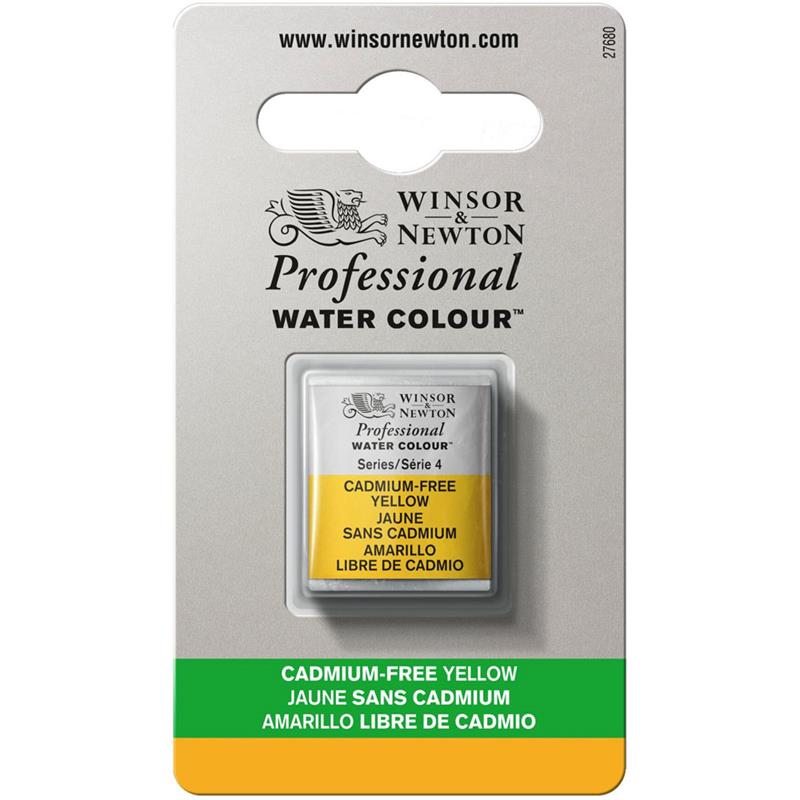 Winsor＆Newton プロフェッショナル ウォーターカラー ハーフパン 890 カドミウムフリー イエロー