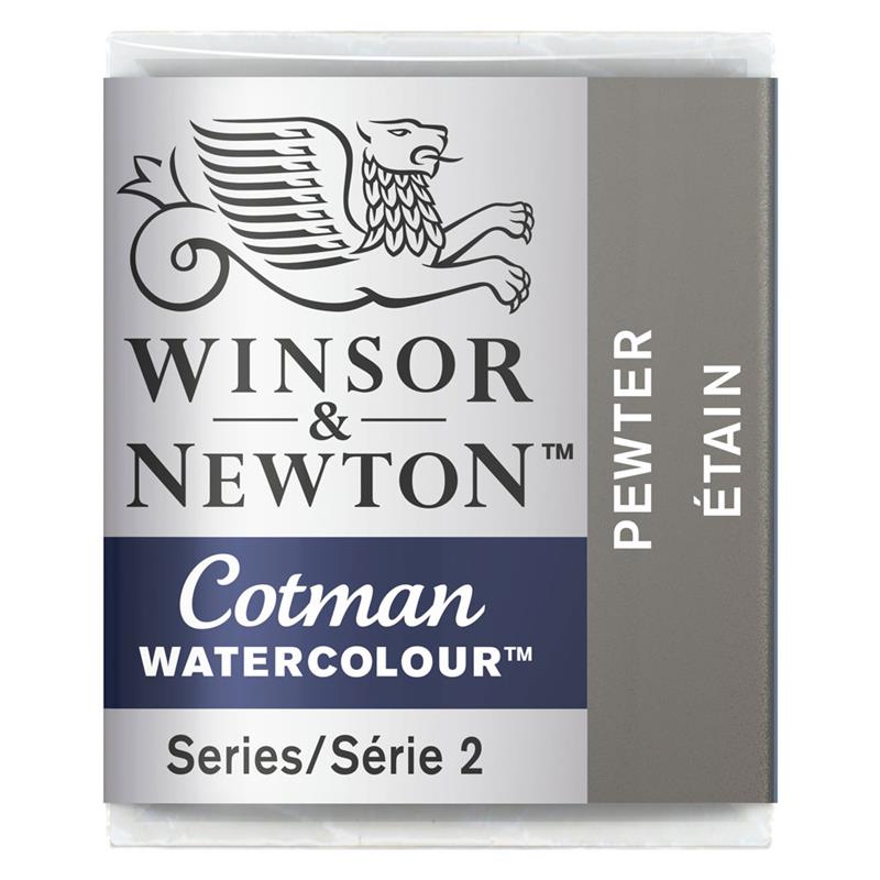 Winsor＆Newton コットマン ウォーターカラー ハーフパン 511 ピューター