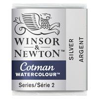 Winsor＆Newton コットマン ウォーターカラー ハーフパン 617 シルバー