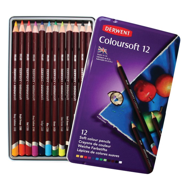 DERWENT ダーウェント 色鉛筆 カラーソフト 12色セット | ゆめ画材