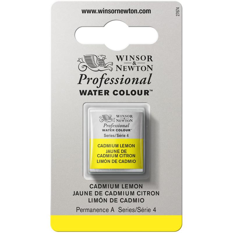 Winsor＆Newton プロフェッショナル ウォーターカラー ハーフパン 086 カドミウムレモン