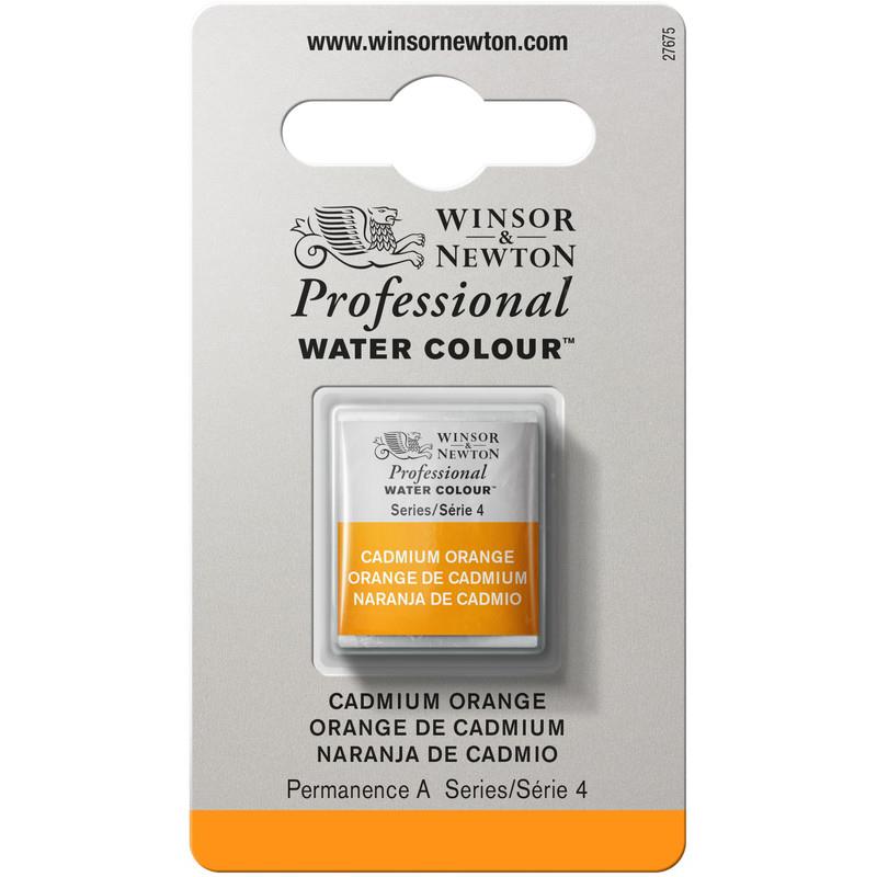 Winsor＆Newton プロフェッショナル ウォーターカラー ハーフパン 089 カドミウムオレンジ