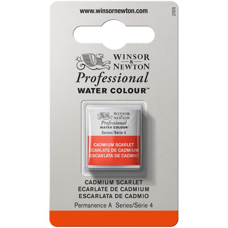 Winsor＆Newton プロフェッショナル ウォーターカラー ハーフパン 106 カドミウムスカーレット