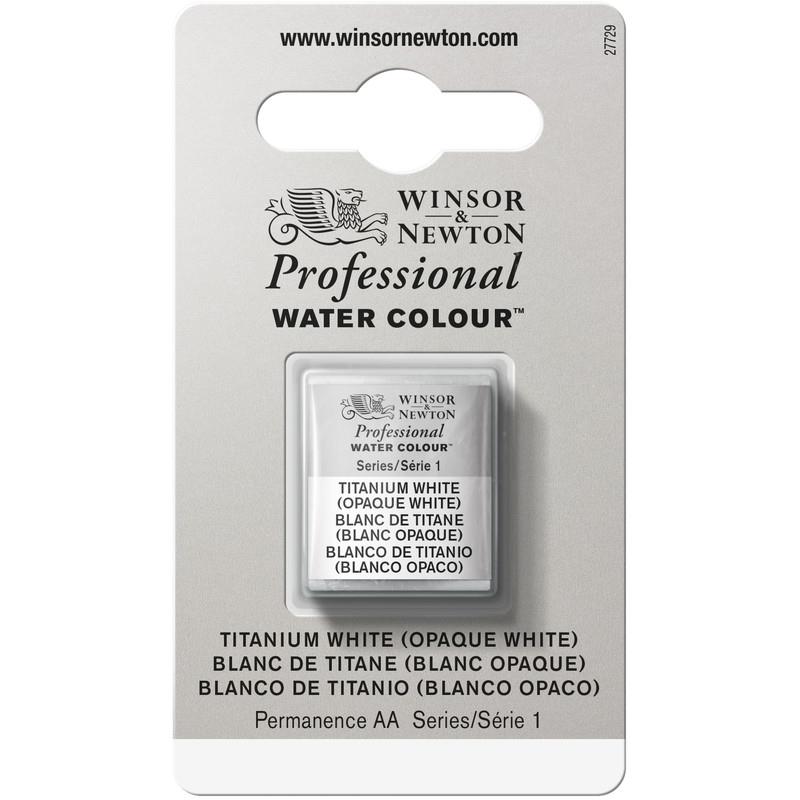 Winsor＆Newton プロフェッショナル ウォーターカラー ハーフパン 644 チタニウムホワイト