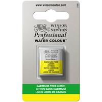 Winsor＆Newton プロフェッショナル ウォーターカラー ハーフパン 898 カドミウムフリー レモン (3個パック)