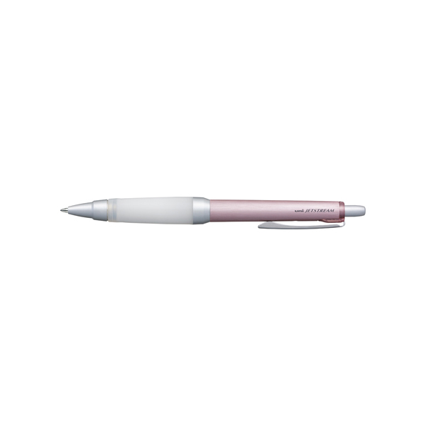 三菱鉛筆 油性ボールペン ジェットストリーム アルファゲルグリップ 軸色 ピンク ボール径0.7mm