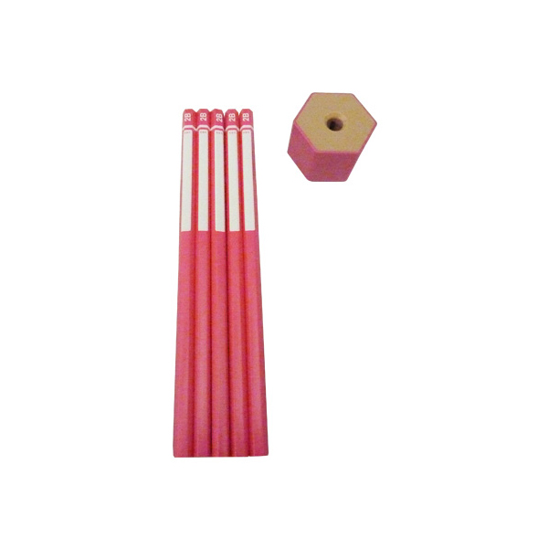 ケズリキャップ 鉛筆5本付きセット ピンク