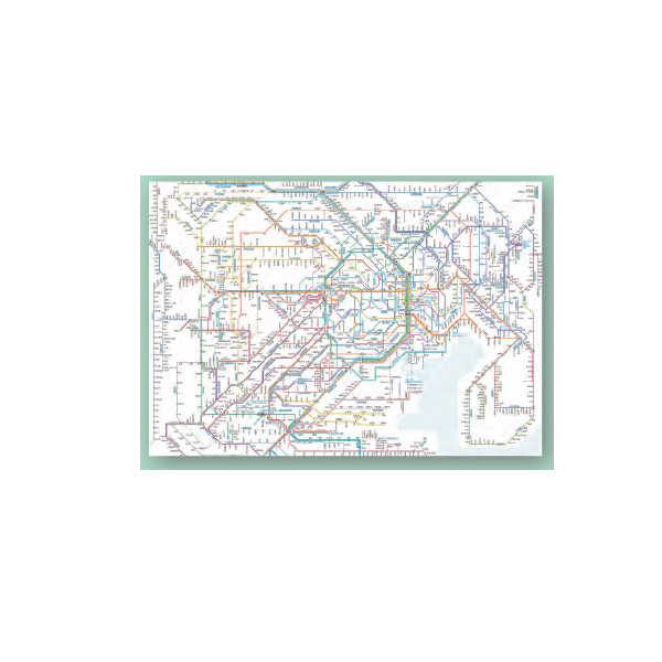 鉄道路線図 クリアファイル 首都圏 日本語版
