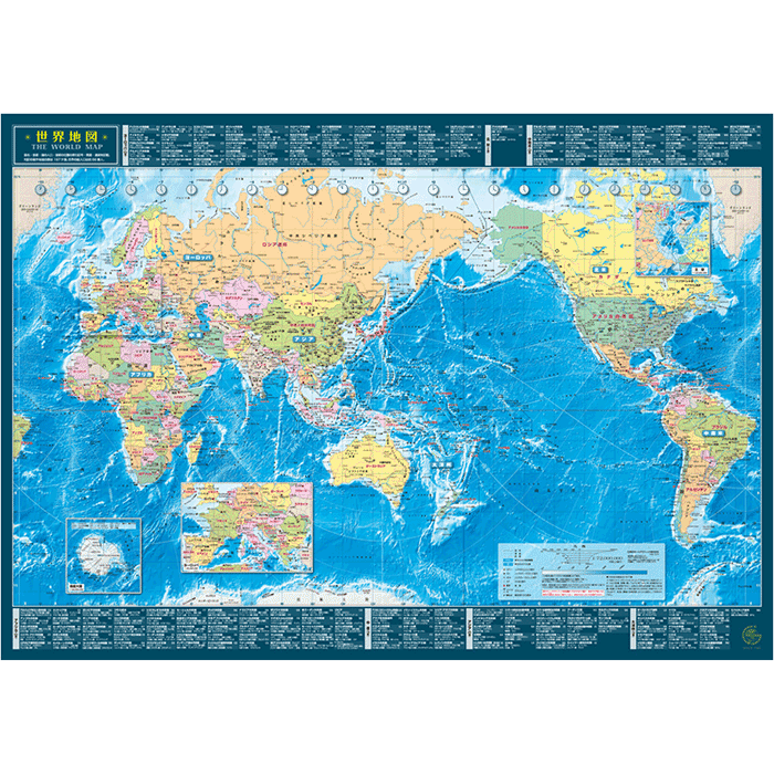 世界地図 A2