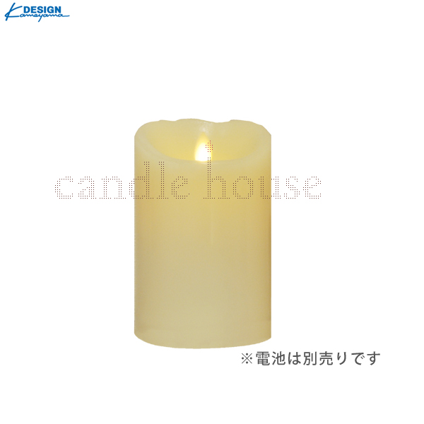 カメヤマキャンドル LEDキャンドル LUMINARA （ルミナラ）  ピラー3.5×5 アイボリー 【ボックスなし】