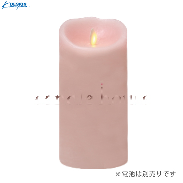 カメヤマキャンドル LEDキャンドル LUMINARA （ルミナラ）  ピラー4×9 ピンク 【ボックスなし】