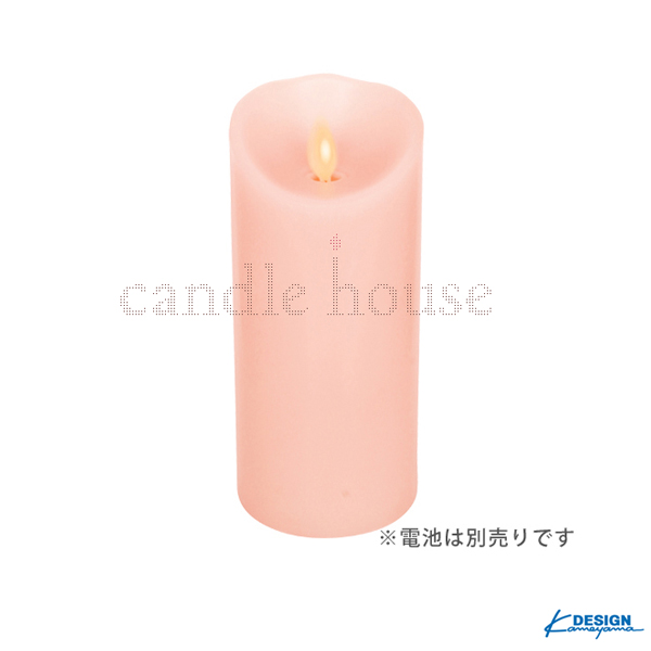 カメヤマキャンドル LEDキャンドル LUMINARA ルミナラ ピラー 3×6 ピンク 【ギフトボックスなし】