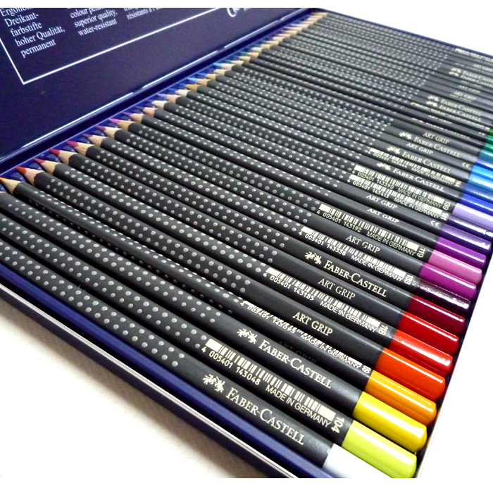 Faber-Castell ファーバーカステル アートグリップ 油性色鉛筆 36色セット | ゆめ画材