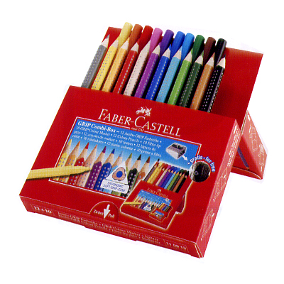 Faber-Castell ファーバーカステル Red-range ジャンボグリップ 色鉛筆 12＋マーカー10 ギフトセット