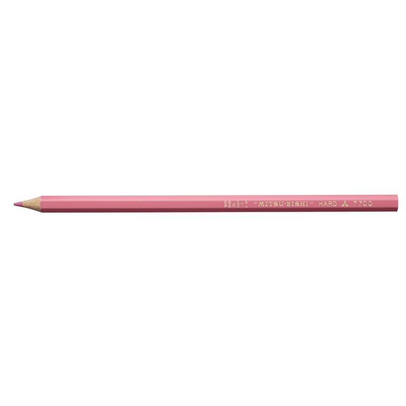 三菱 硬質色鉛筆 （7700） 単色1ダース ももいろ