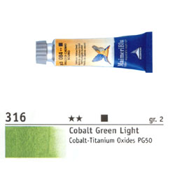 マイメリブルー 透明水彩絵具 コバルトグリーンライト 15ml