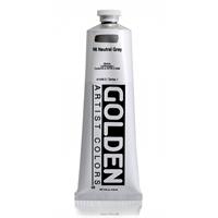 ゴールデン GOLDEN 高粘度アクリル樹脂絵具 GHB 148ml 1446 ニュートラル グレイ N6