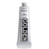 ゴールデン GOLDEN 高粘度アクリル樹脂絵具 GHB 148ml 1448 ニュートラル グレイ N8